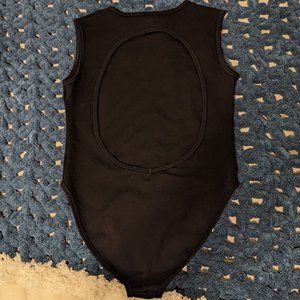 Los Angeles Apparel Ponte Cut Out Bodysuit